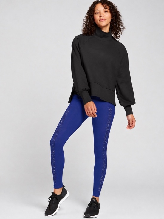 CALIA by Carrie Underwood Pants - CALIA Power Sculpt High Rise Leggings Blue Size S BodySmooth Perforated